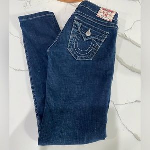 True Religion woman’s jeans skinny size 25 x30 style 10-599